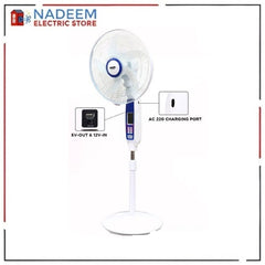 Sogo Rechargeable Floor Fan With Remote Controllable option - JPN-651R