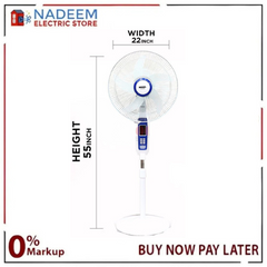 Sogo Rechargeable Floor Fan With Remote Controllable option - JPN-651R