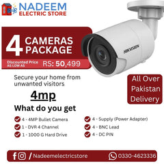 Hikvision 4MP Bullet Cameras package
