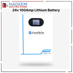 CoreTech 24v (2.5KW) 100Amp Lithium Battery only for karachi