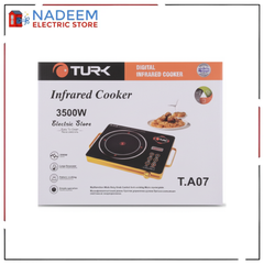 Turk digital infrared cooker 3500w electric stove T.A07 | multi function | safest & easy to clean