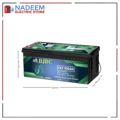 Dongjin Power LiFePO4 24V 100AHLithium Battery floor mounted