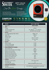 Simtek 4KW-24VPV-5000-4KW Hybrid Solar Inverter