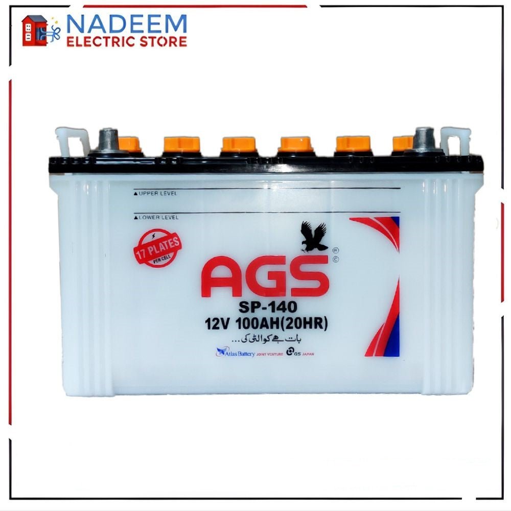 AGS SP - 140 Lead Acid Unsealed Car Battery - Nadeem Electric Store
