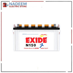 Exide N 150 Battery 120 AH 19 Plates New Box Pack Without Acid