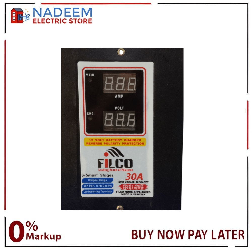Filco 30A 12V/24V Battery Charger – High Performance - Nadeem Electric Store