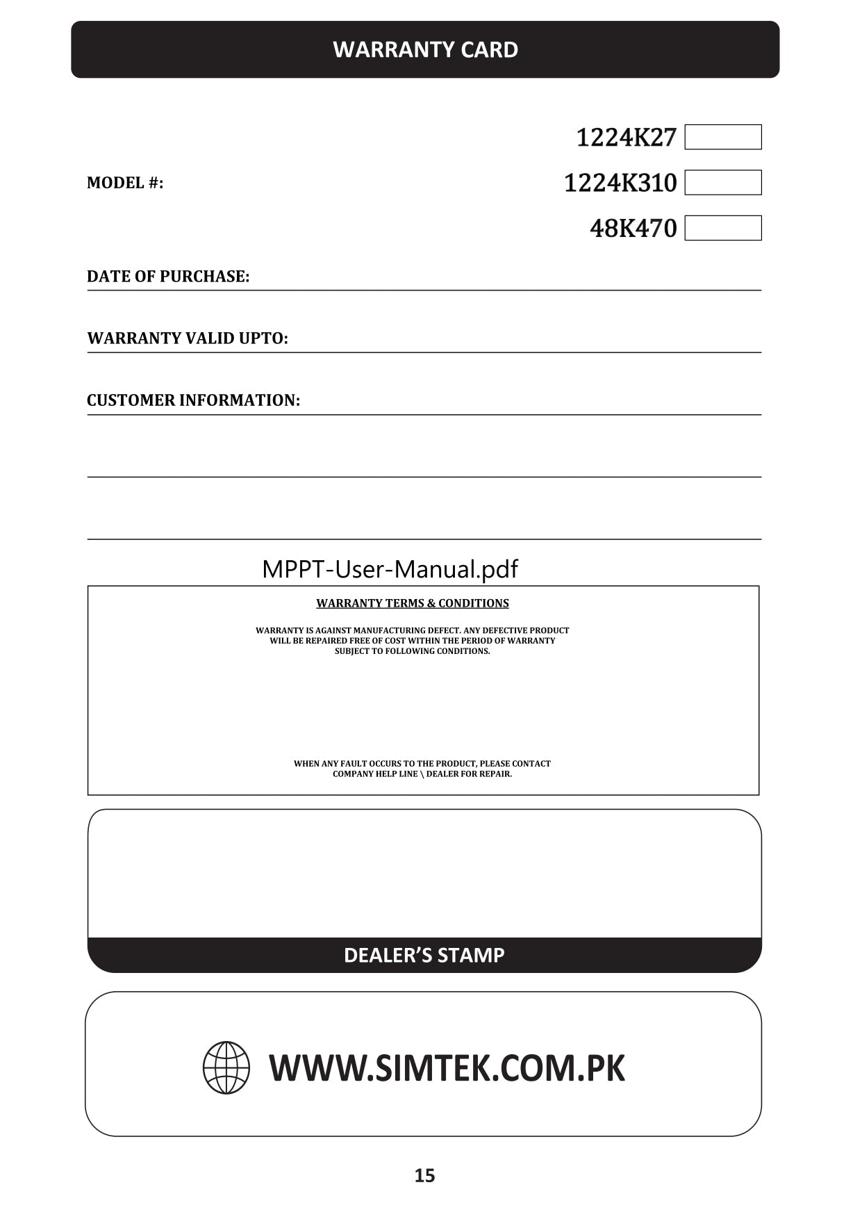 Simtek Mppt Plus Hybrid Solar Charge Controller 170v Voc 100amp Fully Automatic With Dual Lcd & Led Display Auto Detect 12v/24v – 1 Year Warranty - Nadeem Electric Store