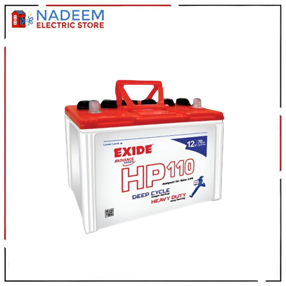 Exide Battery HP110 Deep Cycle Longer Backup Heavy Duty 12 Volts Specially Designed For Ups Inverter and Solar Battery
