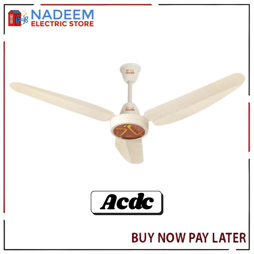 GFC AC DC Ceiling Fan - Aeromax Model 56 Inch - 100% Pure Copper Wire - With Remote - 5 Years Brand Warranty - Energy Saver Fan