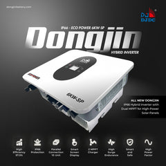 Dongjin IP66 Eco Power 6KW-SP Hybrid Inverter PV 9000 Single Phase 5-year Warranty