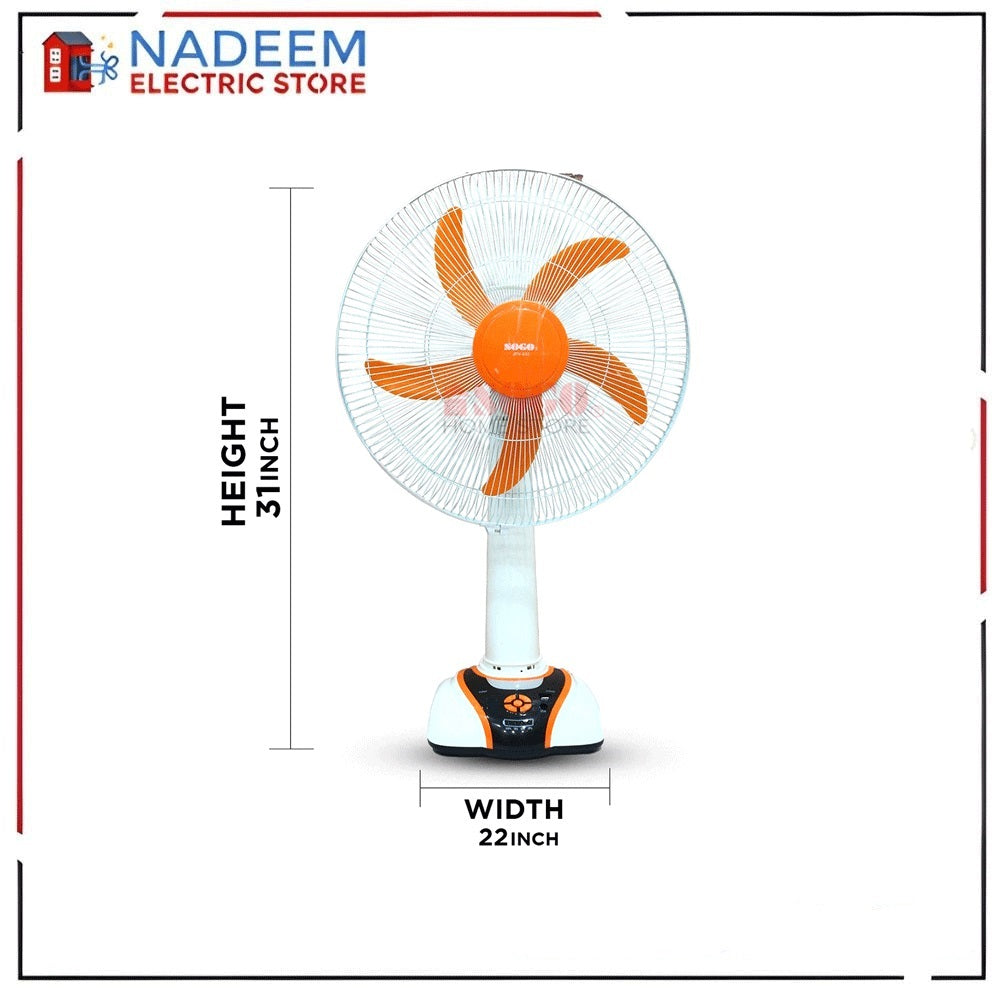 Sogo Rechargeable Table Fan – JPN-632