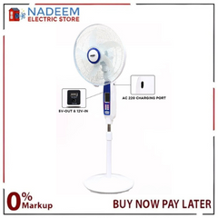 Sogo Rechargeable Floor Fan With Remote Controllable option - JPN-651R