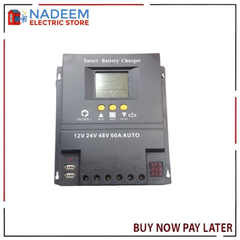 Pacific Smart Battery Charger 12V / 24V / 48V – 60A Auto with LCD Display