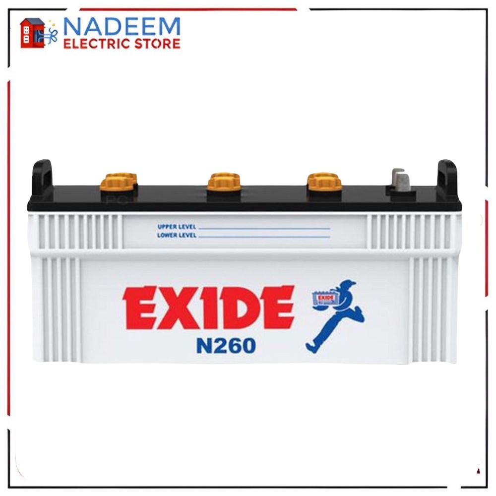Exide N 260 210 ah 33 plate battery 6 Months Warranty