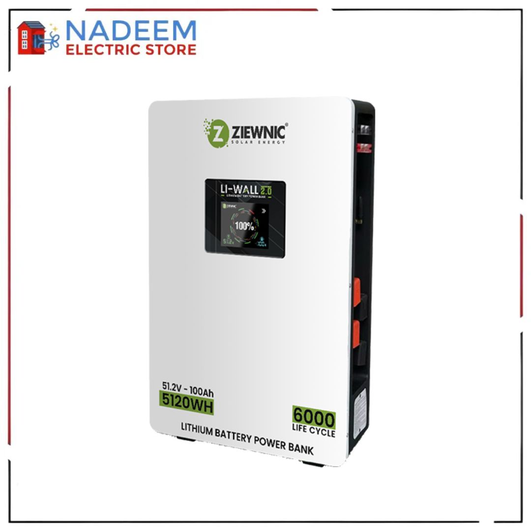 ZIEWNIC Li-Wall V2 - 51.2V - 100AH LITHIUM BATTERY ( ONLY FOR KARACHI )