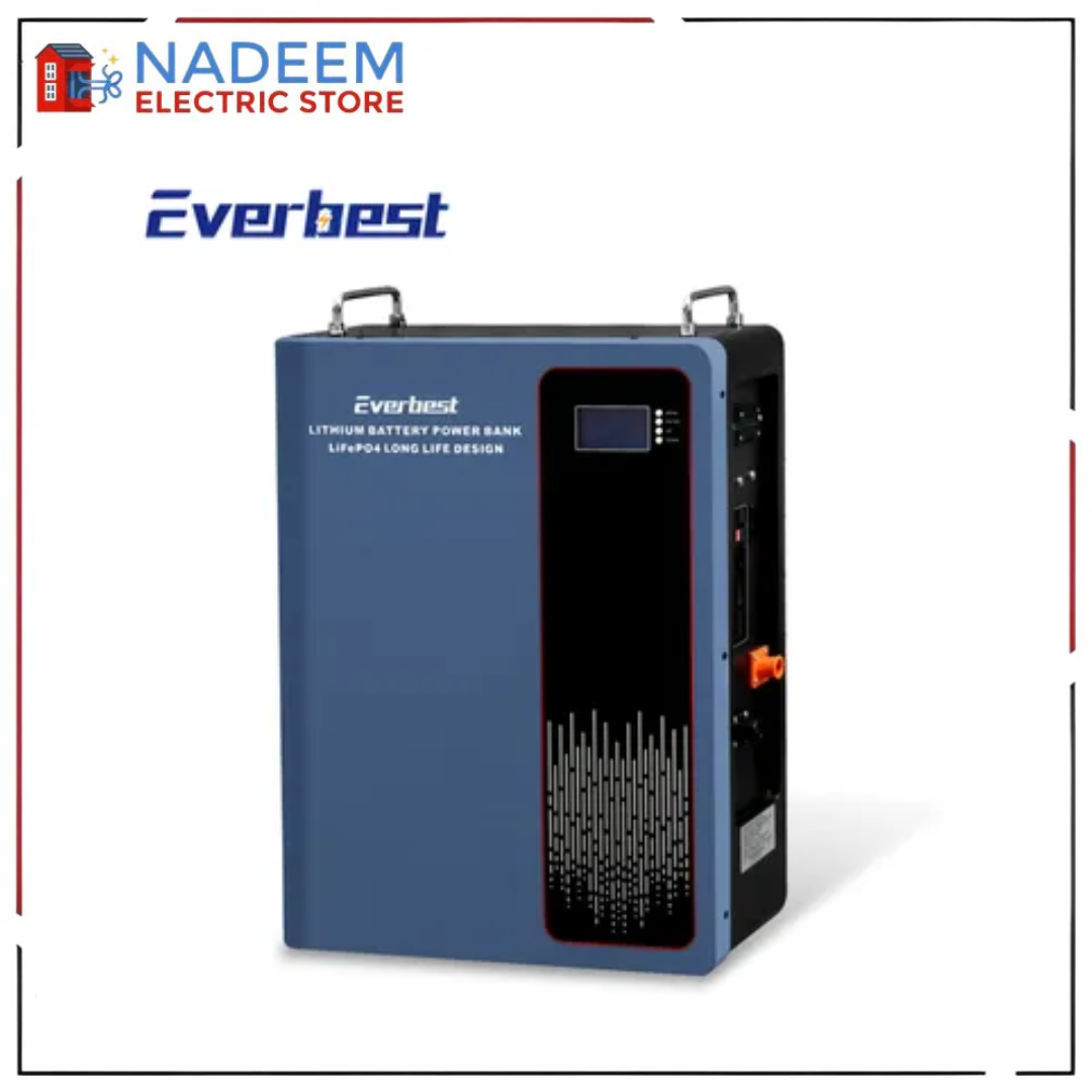 Ever Best 48V/51.2V 100ah Solar Lithium Battery Pack 6000 Cycles