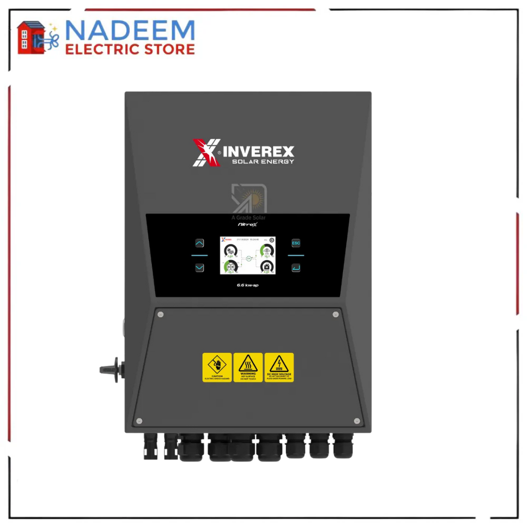 INVERERX NitroX 6.6KW SP Hybrid Inverter - INVEREX
