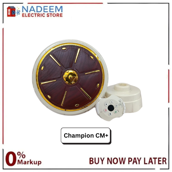 Champion CM+ (AC-DC Ceiling Fan Inverter Hybrid) - Remote Control Copper Winding 56 inches