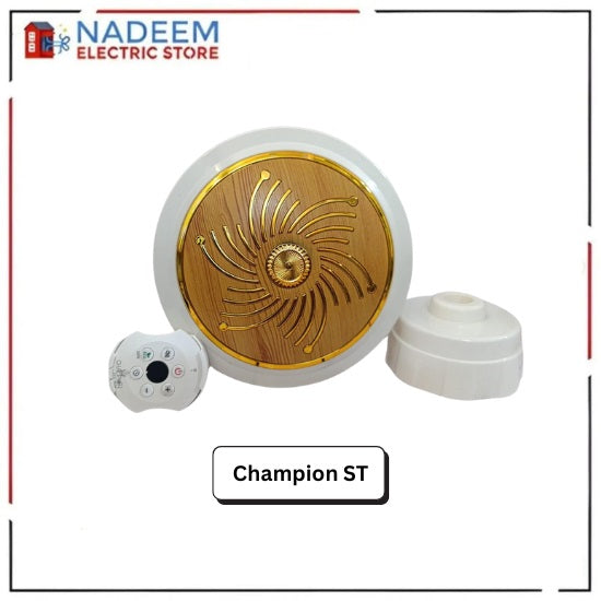 Champion ST MODEL) (AC-DC Ceiling Fan Inverter Hybrid) - Remote Control Copper Winding 56 inches