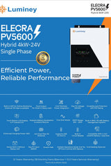 LUMINEY ELECRA PV 5600 4KW-24V SINGLE PHASE HYBRID SOLAR INVERTER