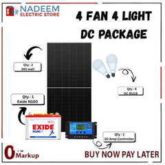 4 Fan 4 Light Solar System Package