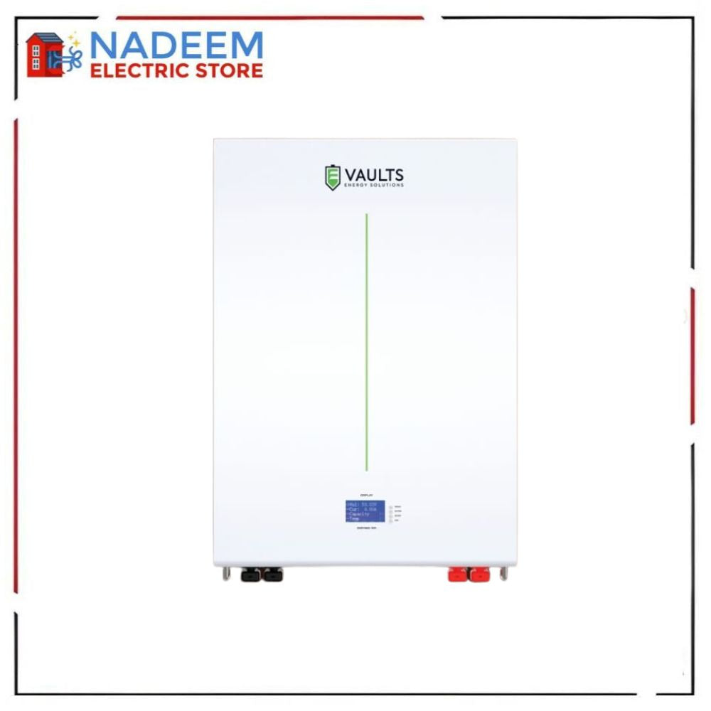 Vaults Ennexa PM-24WS | 2.4 KW (24V/100Ah) Wall Mount LiFePO4 Lithium-Ion Battery