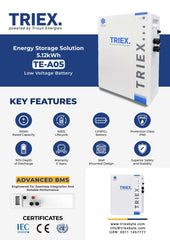 TRIEX LITHIUM BATTERY 51.2V 100AH IP65  (ONLY FOR  KARACHI )