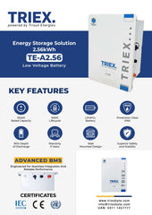 TRIEX LITHIUM BATTERY 25.6V 100AH IP65  (ONLY FOR  KARACHI )