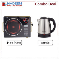 Combo Deal: Turk Digital Infrared Hot Plate 3500W + IB Kenwood Electric Kettle 1500W