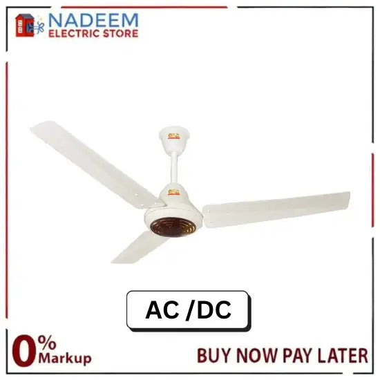 GFC AC DC Ceiling Fan 56 Inch Iconic Model High quality paint for superior finishing Energy Efficient Electrical Steel Sheet and 99.9% Pure Copper Wire Brand Warranty