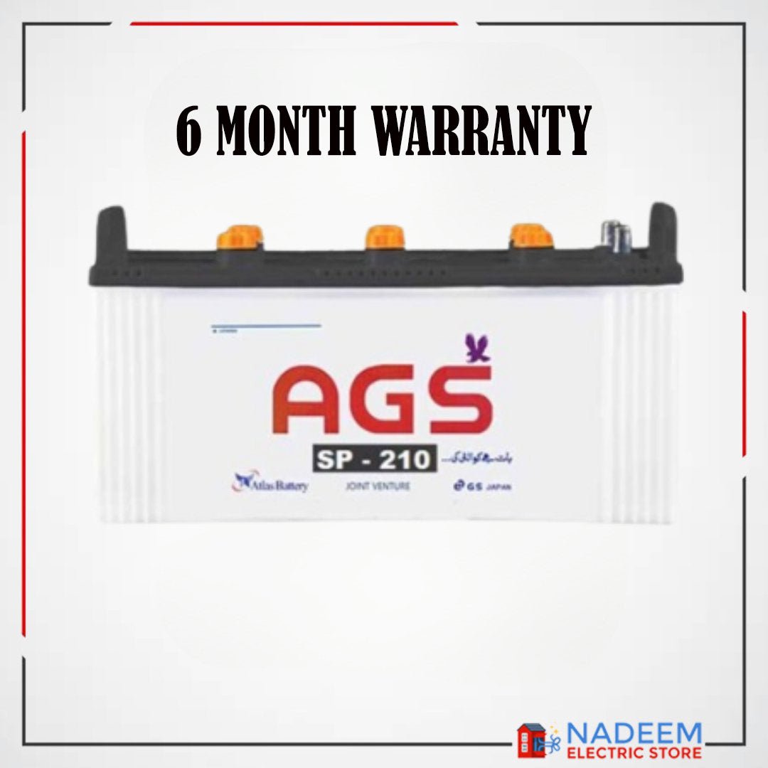 AGS Battery SP 210 150 Ah 23 Plate Without Acid - Nadeem Electric Store