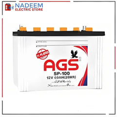 AGS SP 100 Battery 60 AH 11 Plate Ags Battery ( with out acid )