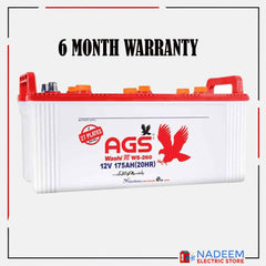 AGS Washi WS 260 175 AH 27 Plate AGS WS Battery - Nadeem Electric Store