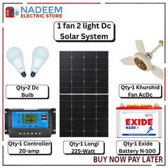 Package 1 Fan 2 Light DC Solar System