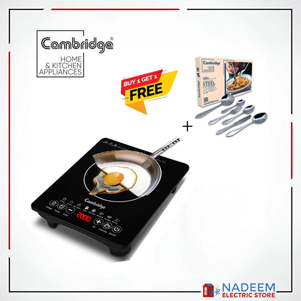 Cambridge Induction Cooker IC109 and free cambridge spoon set - Nadeem Electric Store