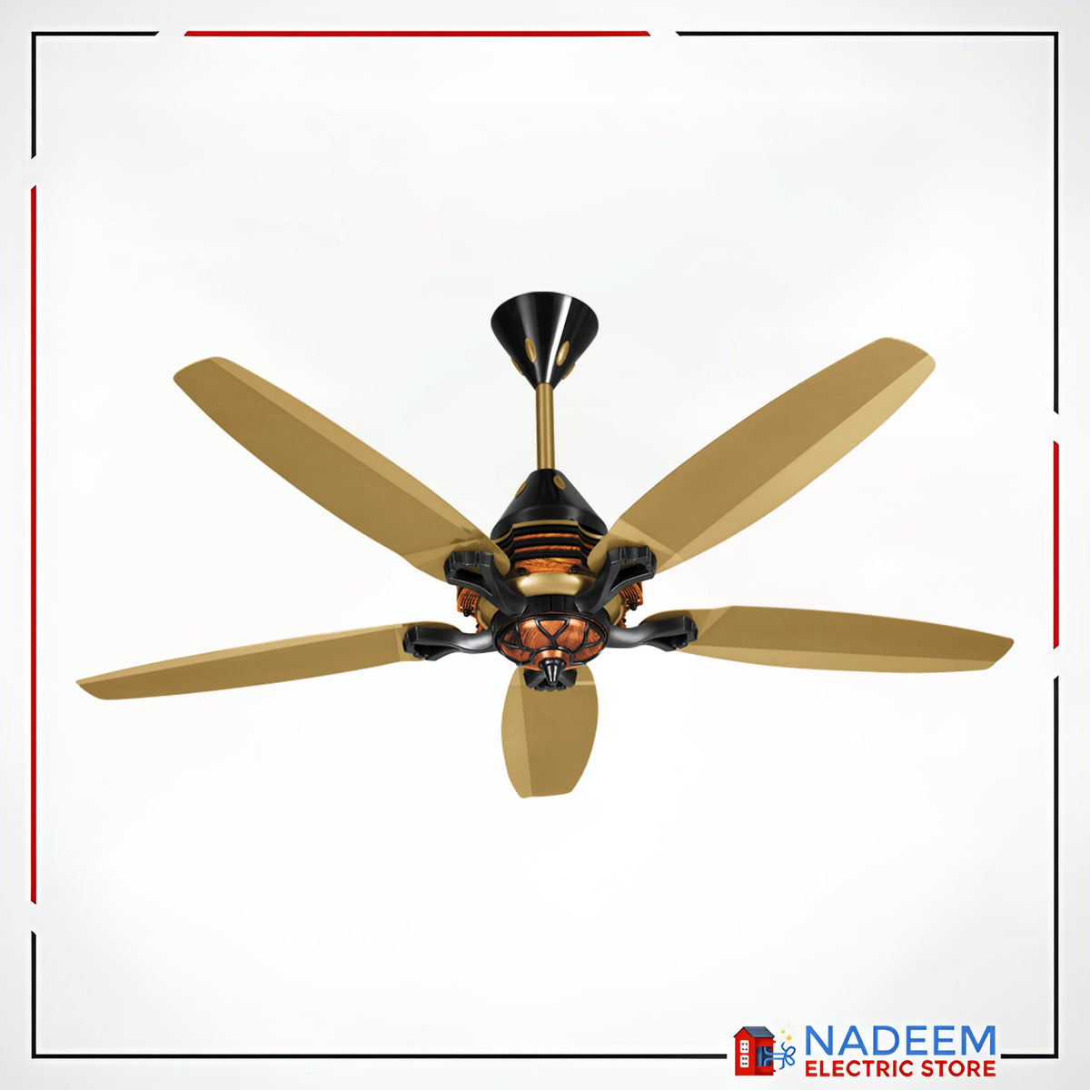 Champion PE 406 (AC-DC Ceiling Fan Inverter Hybrid) - Remote Control Copper Winding 56 inches - Nadeem Electric Store