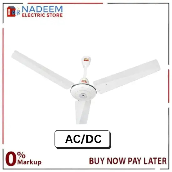 GFC Ceiling Fan AC DC Deluxe Model 56 Inverter Hybrid Fan Superior quality White Brand Warranty