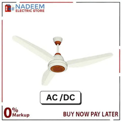 Tamoor Diamond Model AC/DC Inverter Ceiling Fan 56 Inch Noiseless Motor Copper Winding