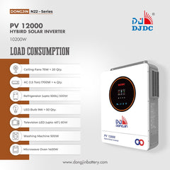 Dongjin Hybrid Inverter 10.2KW 48V PV 12000 Pure Sine Wave Solar Inverter