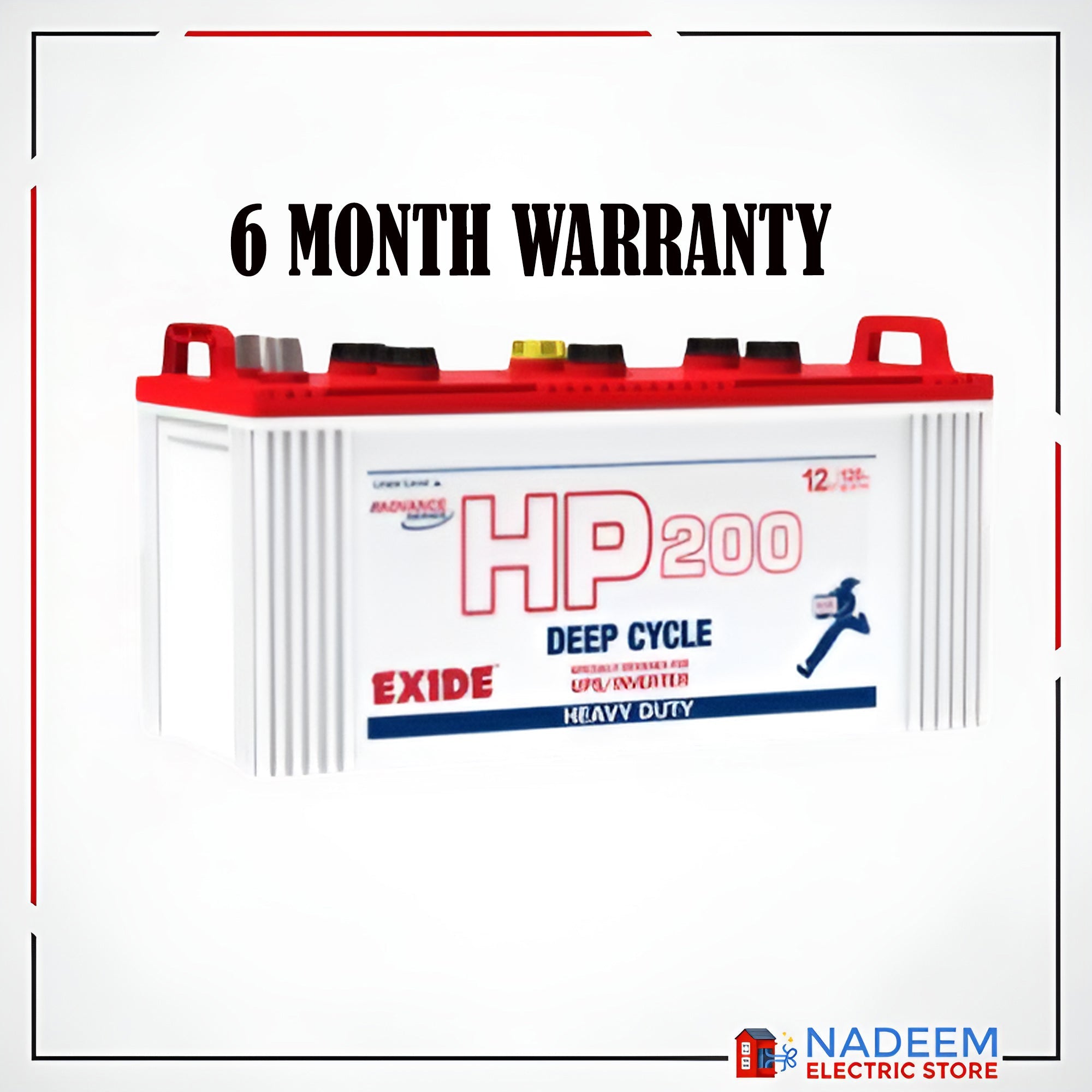 Exide Battery HP 200 120 AH Deep Cycle Without Acid - Nadeem Electric Store