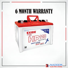 Exide Battery HP110 Deep Cycle Longer Backup Heavy Duty 12 Volts Specially Designed For Ups Inverter and Solar Battery - Nadeem Electric Store