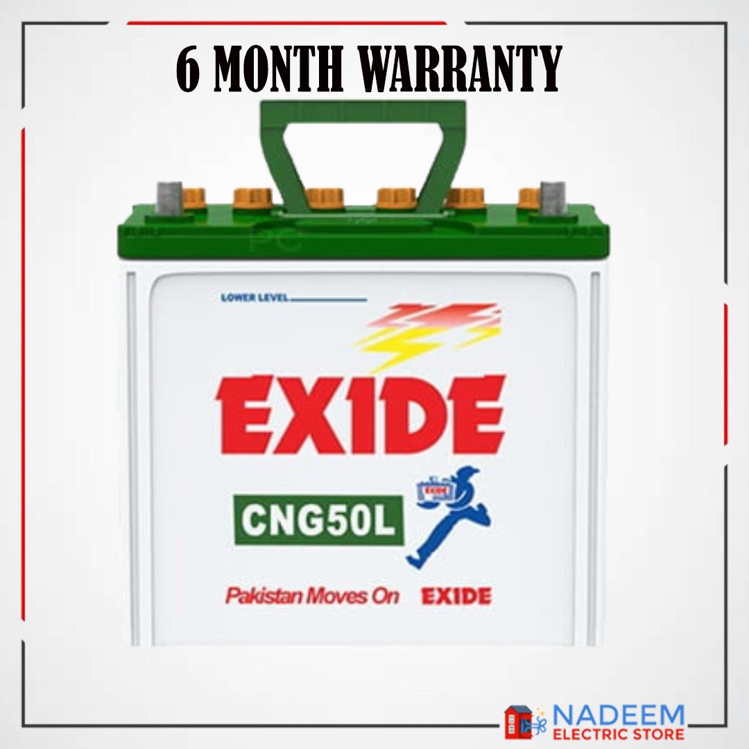 Exide CNG50L Battery 9 plates - Nadeem Electric Store