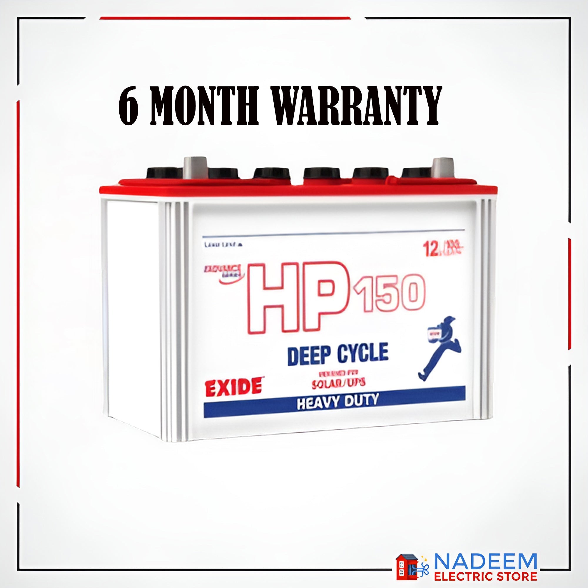 EXIDE HP150 Deep Cycle Lead Acid UPS & Solar Battery without acid - Nadeem Electric Store