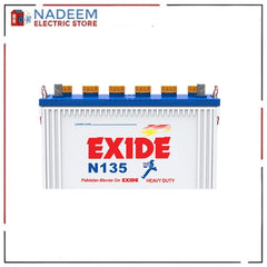 Exide N 135 100 AH 17 Plate Battery ( With out acid )