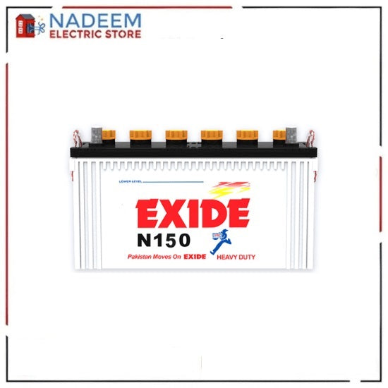 Exide N 150 Battery 120 AH 19 Plates New Box Pack Without Acid