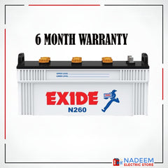 Exide N 260 210 ah 33 plate battery 6 Months Warranty - Nadeem Electric Store