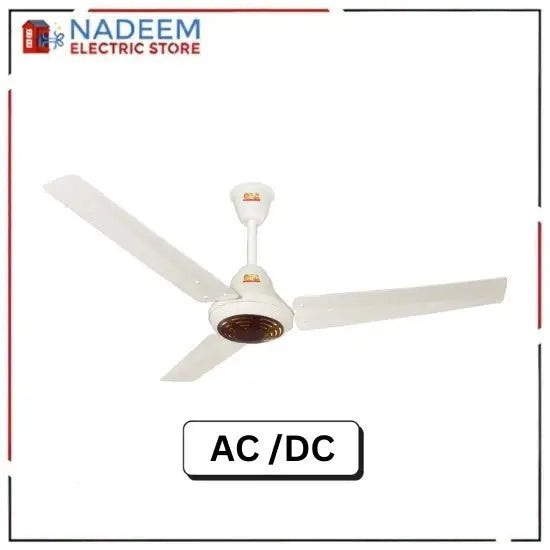 GFC AC DC Ceiling Fan 56 Inch Iconic Model High quality paint for superior finishing Energy Efficient Electrical Steel Sheet and 99.9% Pure Copper Wire Brand Warranty
