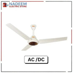 GFC AC DC Ceiling Fan 56 Inch Iconic Model High quality paint for superior finishing Energy Efficient Electrical Steel Sheet and 99.9% Pure Copper Wire Brand Warranty