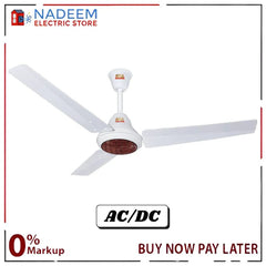 GFC Ceiling Fan Solar Ravi Plus AC/DC 60 Volt Energy - efficient Electrical Steel Sheet and 99.9% Pure Copper Wire.1 Years Brand Warranty - Nadeem Electric Store