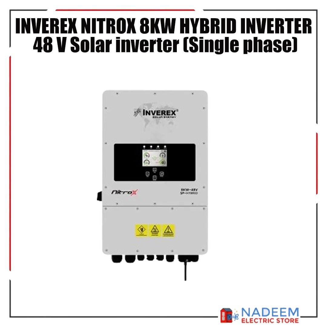 Inverex Nitrox 8 KW - 48 V Solar inverter (Single phase) 5 Year Warranty - Nadeem Electric Store